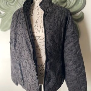 Floral Embossed Eddie Bauer quilted women’s jacket